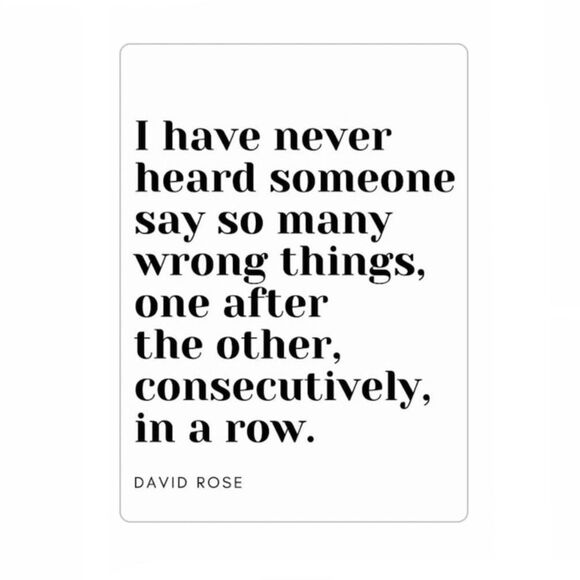 Schitt’s Creek David Rose Magnet - Picture 1 of 4